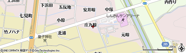 徳島県阿南市七見町庄九畭周辺の地図
