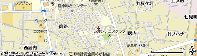 徳島県阿南市領家町（長田）周辺の地図