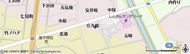 徳島県阿南市七見町（庄九畭）周辺の地図