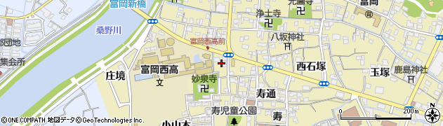 徳島県阿南市富岡町（小山）周辺の地図