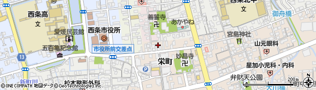 愛媛県西条市東町206周辺の地図