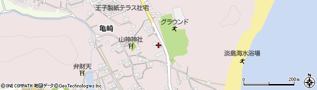 徳島県阿南市畭町（三田）周辺の地図