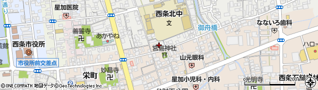愛媛県西条市東町306周辺の地図