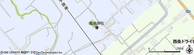 愛媛県西条市北条348周辺の地図