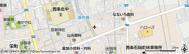 株式会社木村チェーン　西条店周辺の地図