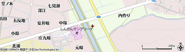 徳島県阿南市西路見町外畭周辺の地図