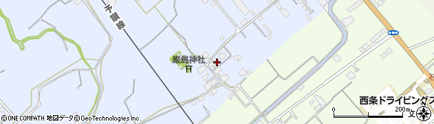 愛媛県西条市北条381周辺の地図