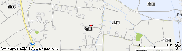 徳島県阿南市長生町領田周辺の地図