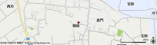 徳島県阿南市長生町（領田）周辺の地図