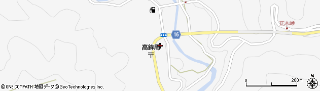 徳島県勝浦郡上勝町正木平間周辺の地図