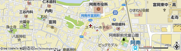 阿波銀行阿南支店周辺の地図