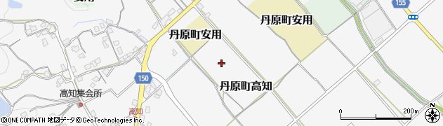 愛媛県西条市丹原町高知周辺の地図
