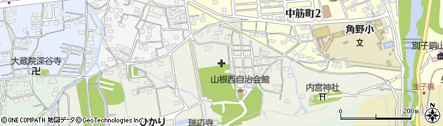 愛媛県新居浜市山根町5周辺の地図