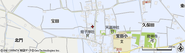 徳島県阿南市宝田町梅の本周辺の地図