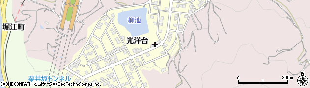 愛媛県松山市光洋台8-38周辺の地図
