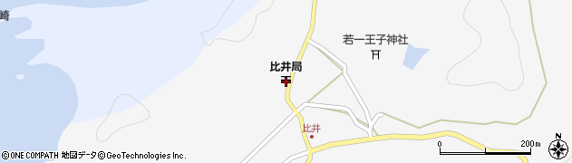 日高比井郵便局周辺の地図