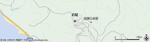 山口県光市室積村（岩屋）周辺の地図