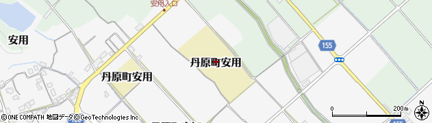 愛媛県西条市丹原町安用周辺の地図