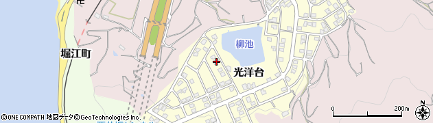 愛媛県松山市光洋台7-17周辺の地図
