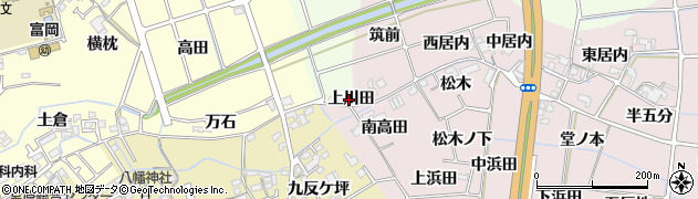 徳島県阿南市七見町（上川田）周辺の地図