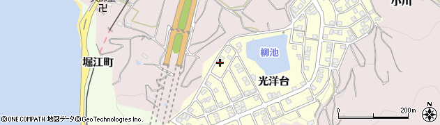 愛媛県松山市光洋台7-47周辺の地図