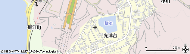 愛媛県松山市光洋台7-19周辺の地図