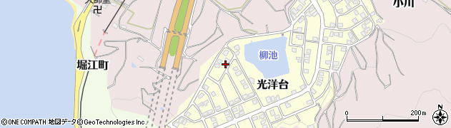愛媛県松山市光洋台7-40周辺の地図