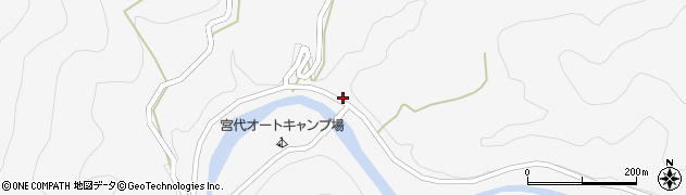 和歌山県田辺市龍神村宮代349周辺の地図