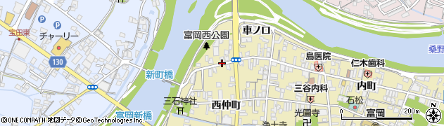 徳島県阿南市富岡町西新町周辺の地図