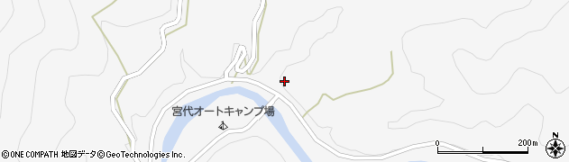 和歌山県田辺市龍神村宮代361周辺の地図