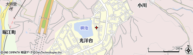 愛媛県松山市光洋台甲周辺の地図