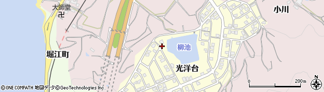 愛媛県松山市光洋台7-55周辺の地図
