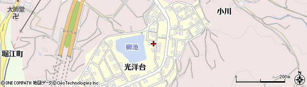 愛媛県松山市光洋台8-33周辺の地図