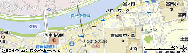 徳島県阿南市富岡町佃町557周辺の地図