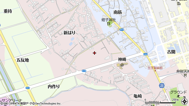 〒774-0003 徳島県阿南市畭町の地図