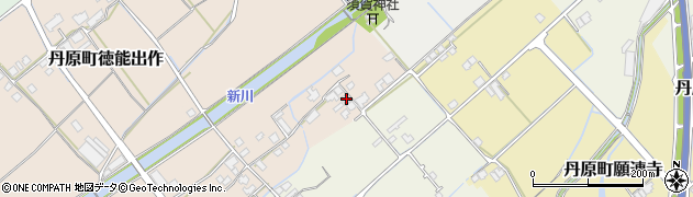 愛媛県西条市丹原町古田16周辺の地図