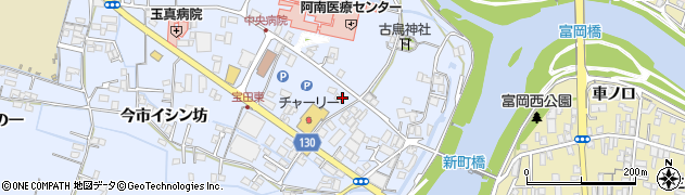徳島県阿南市宝田町（川原）周辺の地図