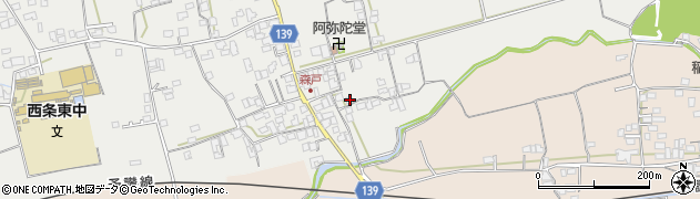 愛媛県西条市下島山甲526周辺の地図