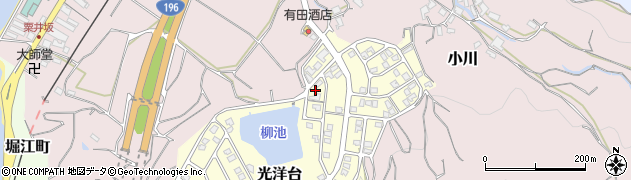 愛媛県松山市光洋台8-36周辺の地図