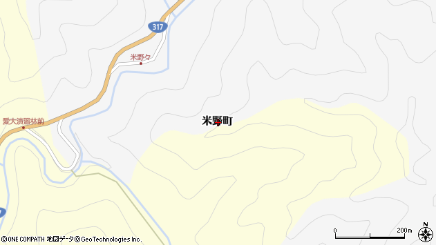 〒791-0135 愛媛県松山市米野町の地図