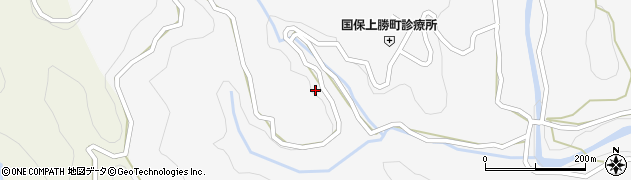 徳島県勝浦郡上勝町正木清田周辺の地図