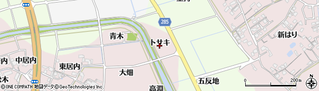 徳島県阿南市七見町（トサキ）周辺の地図