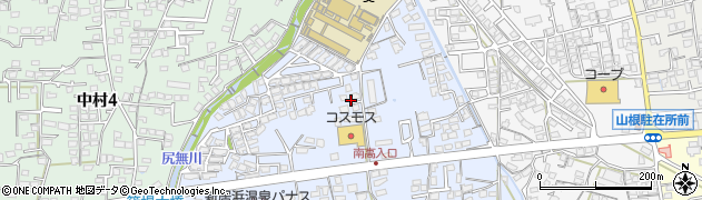 愛媛県新居浜市篠場町周辺の地図
