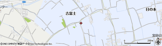 徳島県阿南市宝田町（吉富士）周辺の地図