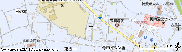 徳島県阿南市宝田町今市中新開56周辺の地図