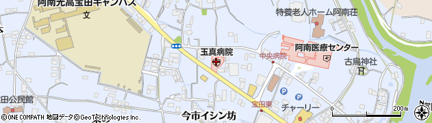 玉真病院周辺の地図