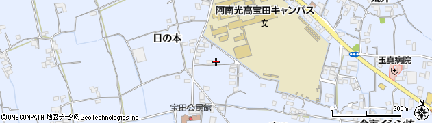 徳島県阿南市宝田町日の本215周辺の地図