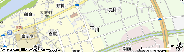 徳島県阿南市西路見町（川）周辺の地図