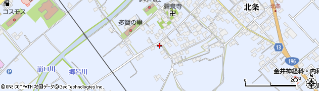 愛媛県西条市北条278周辺の地図
