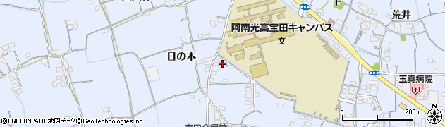 徳島県阿南市宝田町日の本214周辺の地図